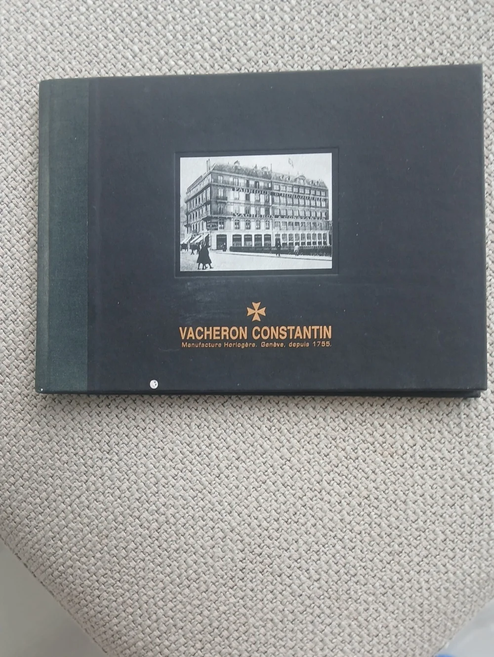 Vacheron Constantin Black Hardcover Book with Gold Logo